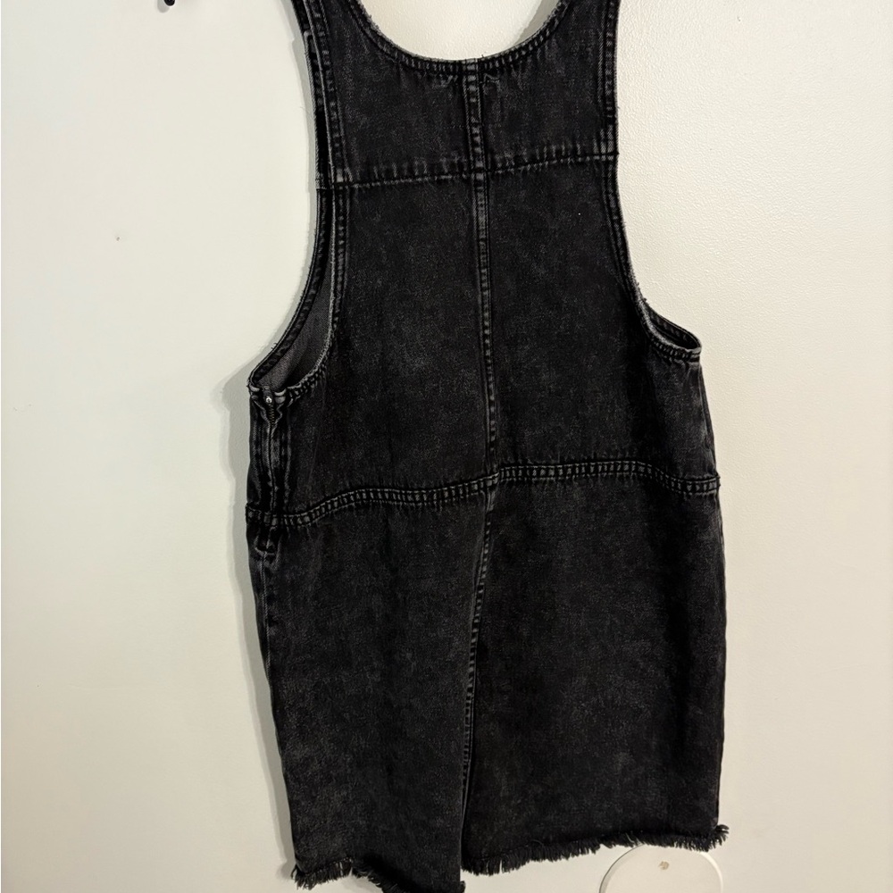 Tinseltown Black Denim Overall Dress Size small - Picture 2 of 7